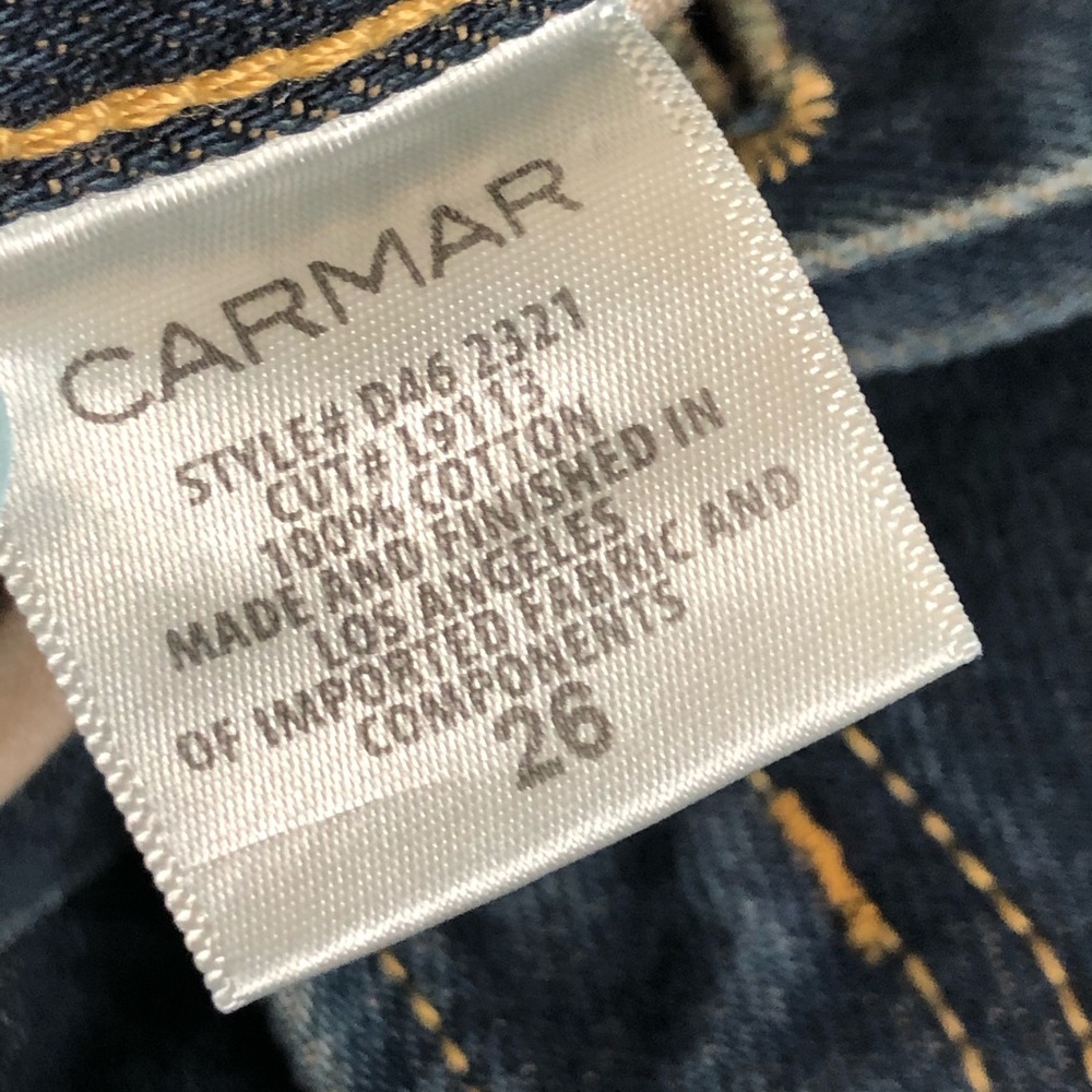 Carmar Nerissa Jeans High Waist Distressed NWT - Picture 6 of 8
